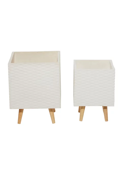 Coupon ⭐ Contemporary Ceramic Planter - Set of 2 by Monroe Lane 🔔 5 Coupon ⭐ Contemporary Ceramic Planter - Set of 2 by Monroe Lane 🔔 - Image 5