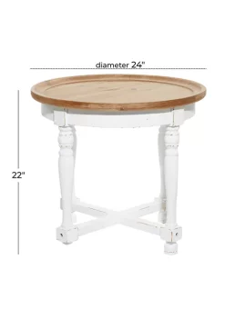 Best Pirce 😉 Farmhouse Wood Accent Table by Monroe Lane 🌟 -Monroe Lane Sales Belk 10719