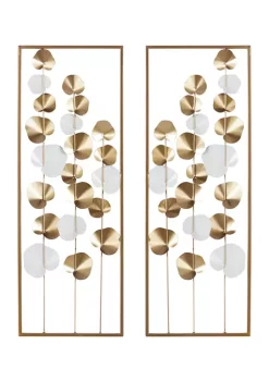 New 🌟 Modern Metal Wall Decor - Set of 2 by Monroe Lane 🛒 -Monroe Lane Sales Belk 10730