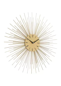Best Pirce 🧨 Contemporary Metal Wall Clock by Monroe Lane 🎁 -Monroe Lane Sales Belk 10741