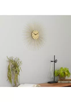 Best Pirce 🧨 Contemporary Metal Wall Clock by Monroe Lane 🎁 -Monroe Lane Sales Belk 10742