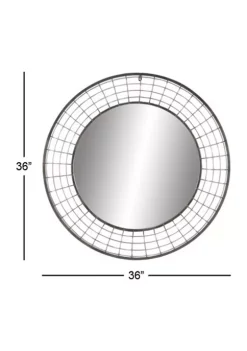 Promo 🔔 Industrial Metal Wall Mirror by Monroe Lane ⌛ -Monroe Lane Sales Belk 10745