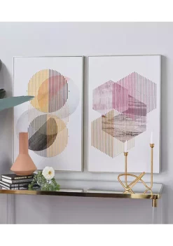 Cheap 🧨 Contemporary Canvas Framed Wall Art - Set of 2 by Monroe Lane 💯