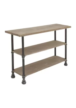Brand new ⌛ Indiana Hoosiers Industrial Wood Console Table by Monroe Lane 🤩 -Monroe Lane Sales Belk 10765