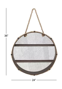 Promo ❤️ Industrial Metal Wall Shelf by Monroe Lane ❤️ -Monroe Lane Sales Belk 10792