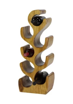 Budget π Rustic Teak Wood Wine Rack by Monroe Lane π 11 Budget π Rustic Teak Wood Wine Rack by Monroe Lane π -Monroe Lane Sales Belk 1080