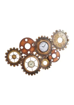 Hot Sale 😉 Industrial Metal Wall Clock by Monroe Lane 🔥 -Monroe Lane Sales Belk 10818