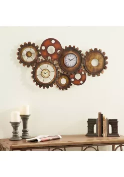 Hot Sale 😉 Industrial Metal Wall Clock by Monroe Lane 🔥 -Monroe Lane Sales Belk 10819