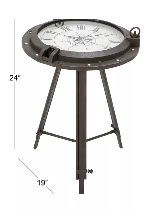 New ❤️ Coastal Metal Accent Table by Monroe Lane ✔️ 4 New ❤️ Coastal Metal Accent Table by Monroe Lane ✔️ - Image 4