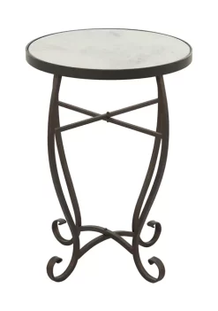 Deals 🔥 Traditional Metal Accent Table by Monroe Lane 🛒 -Monroe Lane Sales Belk 10844