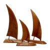 Promo 🔔 Coastal Teak Wood Sculpture - Set of 3 by Monroe Lane 🌟