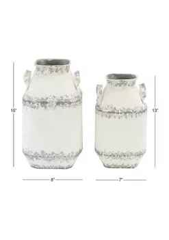 Best deal 👍 Farmhouse Metal Decorative Jars - Set of 2 by Monroe Lane 😍 -Monroe Lane Sales Belk 10884