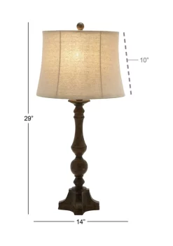 Cheapest ❤️ Traditional Polystone Table Lamp - Set of 2 by Monroe Lane 🤩 -Monroe Lane Sales Belk 1089