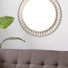 Best Sale 😉 Contemporary Wood Wall Mirror by Monroe Lane ✨