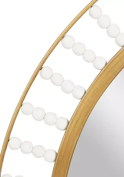 Best Sale 😉 Contemporary Wood Wall Mirror by Monroe Lane ✨ -Monroe Lane Sales Belk 10926