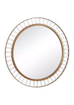 Best Sale 😉 Contemporary Wood Wall Mirror by Monroe Lane ✨ -Monroe Lane Sales Belk 10928