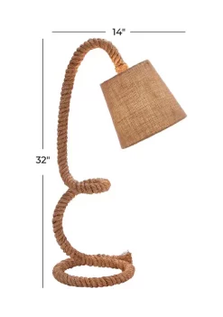 Coupon 👏 Rustic Jute Desk Lamp by Monroe Lane ✔️ -Monroe Lane Sales Belk 10933