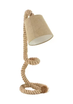Coupon 👏 Rustic Jute Desk Lamp by Monroe Lane ✔️ -Monroe Lane Sales Belk 10934