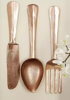 Discount 🥰 Traditional Aluminum Wall Decor - Set of 3 by Monroe Lane ✔️ -Monroe Lane Sales Belk 1097