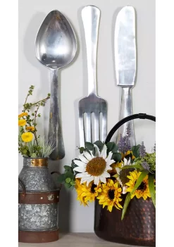 Discount 🥰 Traditional Aluminum Wall Decor - Set of 3 by Monroe Lane ✔️ -Monroe Lane Sales Belk 1098