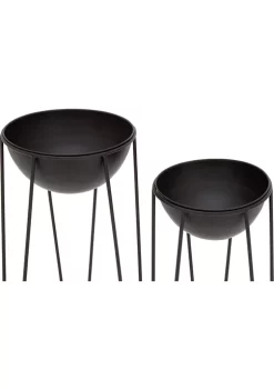 Coupon ❤️ Contemporary Metal Planter - Set of 2 by Monroe Lane 🤩 -Monroe Lane Sales Belk 11010