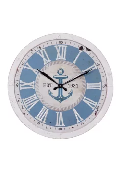 Best reviews of ❤️ Coastal Metal Wall Clock by Monroe Lane 🧨