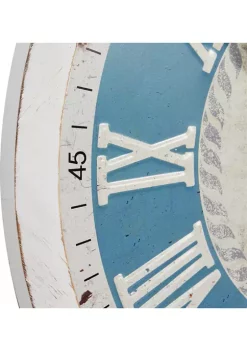 Best reviews of ❤️ Coastal Metal Wall Clock by Monroe Lane 🧨 -Monroe Lane Sales Belk 11035