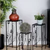 Flash Sale 😉 Set of 3 Metal Traditional Plantstand by Monroe Lane ⭐