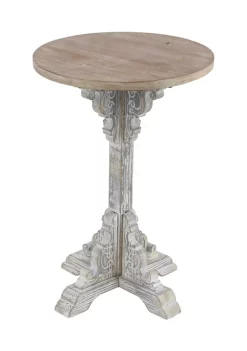 Cheap ✔️ Farmhouse Wood Accent Table by Monroe Lane 🥰