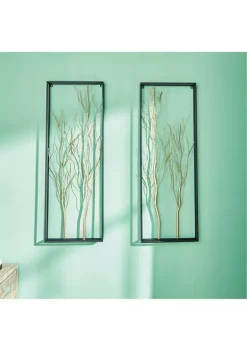 Best Sale 👏 Glam Metal Wall Decor - Set of 2 by Monroe Lane 😀 -Monroe Lane Sales Belk 11113