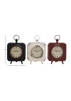 Best reviews of ✔️ Vintage Metal Clock - Set of 3 by Monroe Lane 🔔 -Monroe Lane Sales Belk 11128