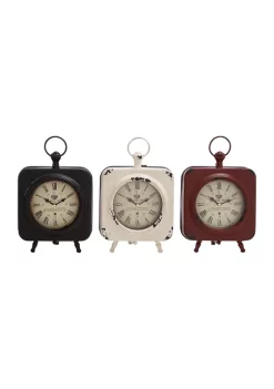 Best reviews of ✔️ Vintage Metal Clock - Set of 3 by Monroe Lane 🔔 -Monroe Lane Sales Belk 11130