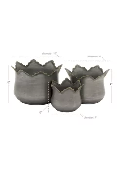 Deals 🔔 Farmhouse Metal Planter - Set of 3 by Monroe Lane 😍 -Monroe Lane Sales Belk 11133