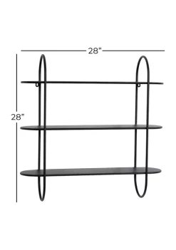Promo 💯 Industrial Metal Wall Shelf by Monroe Lane 🔔 -Monroe Lane Sales Belk 11139