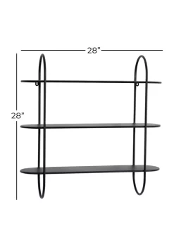 Promo 💯 Industrial Metal Wall Shelf by Monroe Lane 🔔 -Monroe Lane Sales Belk 11140