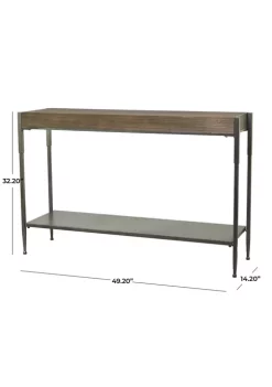 Outlet 🛒 Industrial Metal Console Table by Monroe Lane 🧨 -Monroe Lane Sales Belk 11153
