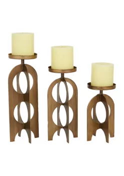 Wholesale 😀 Contemporary Metal Candle Holder - Set of 3 by Monroe Lane 🔔 -Monroe Lane Sales Belk 11161