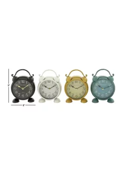Discount 🔥 Vintage Metal Clock - Set of 4 by Monroe Lane ✔️ -Monroe Lane Sales Belk 11175