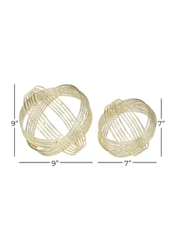 Outlet 🤩 Modern Metal Sculpture - Set of 2 by Monroe Lane 🥰 -Monroe Lane Sales Belk 11184