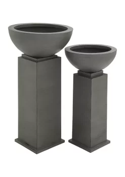 Discount 🔔 Modern Metal Planter - Set of 2 by Monroe Lane 🤩