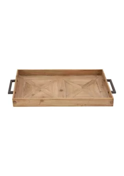 Deals 🌟 Contemporary Wood Tray by Monroe Lane ⌛