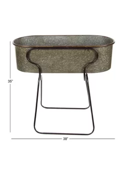 Buy 👍 Farmhouse Metal Planter by Monroe Lane 💯 -Monroe Lane Sales Belk 11201