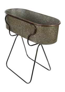 Buy 👍 Farmhouse Metal Planter by Monroe Lane 💯 -Monroe Lane Sales Belk 11203