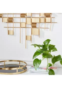 Discount 🌟 Contemporary Metal Wall Decor by Monroe Lane 🛒 -Monroe Lane Sales Belk 11207