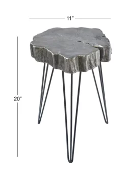 Budget 💯 Modern Polystone Accent Table by Monroe Lane 🎁 -Monroe Lane Sales Belk 11236