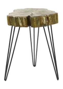 Budget 💯 Modern Polystone Accent Table by Monroe Lane 🎁 -Monroe Lane Sales Belk 11240