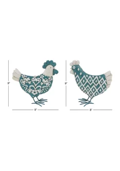 Outlet 🛒 Farmhouse Polystone Sculpture - Set of 2 by Monroe Lane 🔔 -Monroe Lane Sales Belk 11263