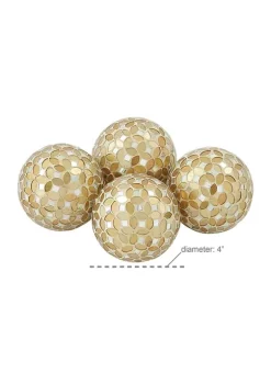 Wholesale ❤️ Glam Glass Orbs & Vase Filler - Set of 4 by Monroe Lane 🔔 -Monroe Lane Sales Belk 11299