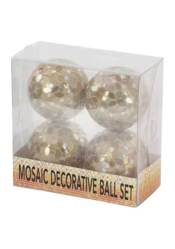 Wholesale ❤️ Glam Glass Orbs & Vase Filler - Set of 4 by Monroe Lane 🔔 -Monroe Lane Sales Belk 11300