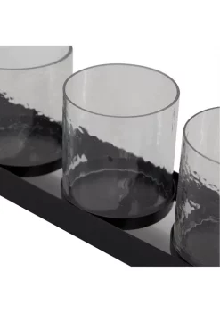 Best Pirce 🛒 Contemporary Metal Candle Holder - Set of 2 by Monroe Lane ⌛ -Monroe Lane Sales Belk 11330